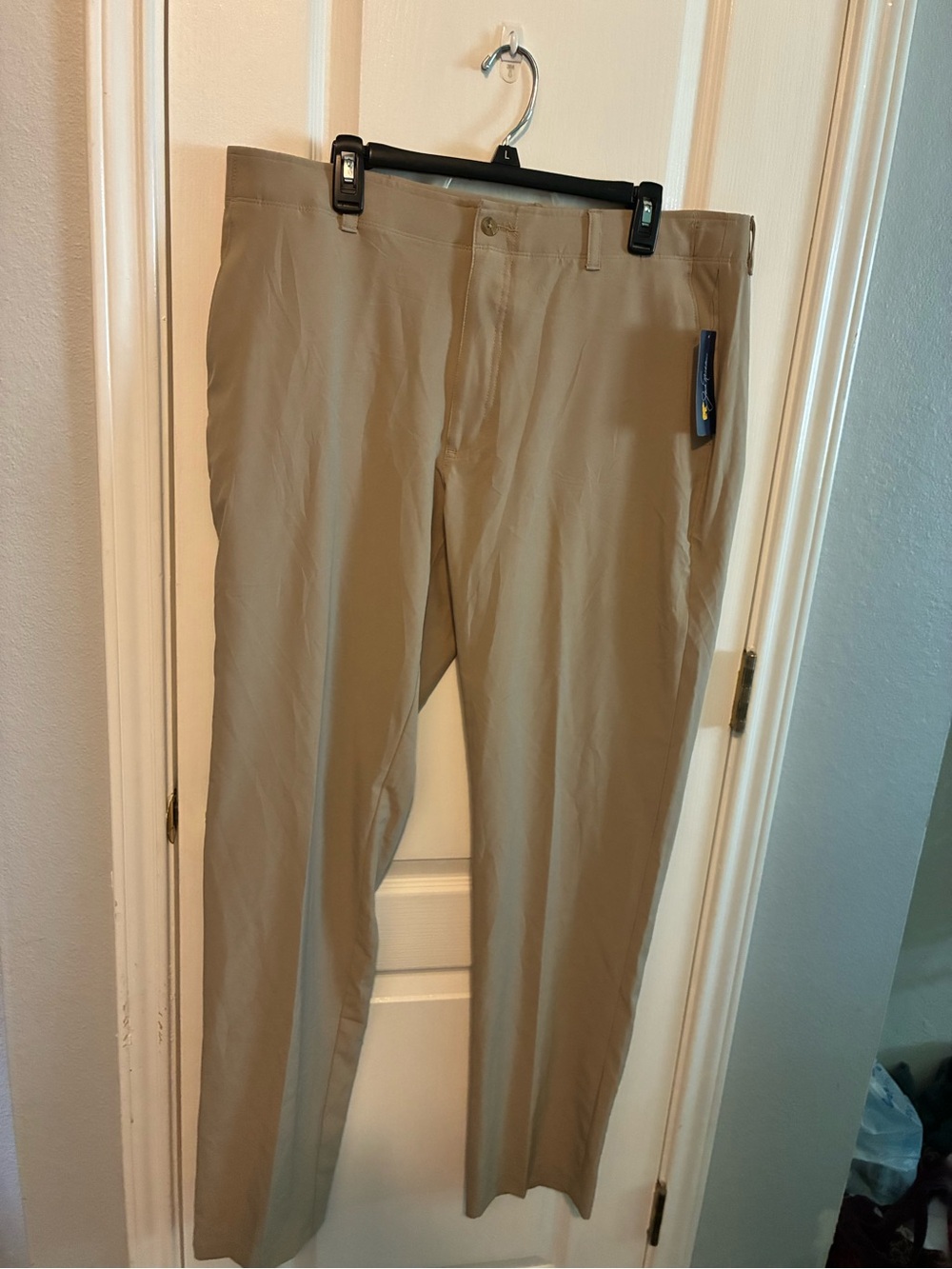 Men's Tan Chino Pants — Classic Straight Fit